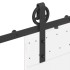Kit de herrajes para puertas correderas acero negro 183