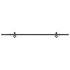 Kit de herrajes para puertas correderas acero negro 213,5