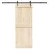 Kit de herrajes para puertas correderas acero negro 213,5