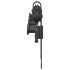 Kit de herrajes para puertas correderas acero negro 213,5