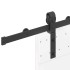 Kit de herrajes para puertas correderas acero negro 200