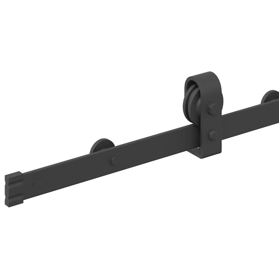 Kit de herrajes para puertas correderas acero negro 200