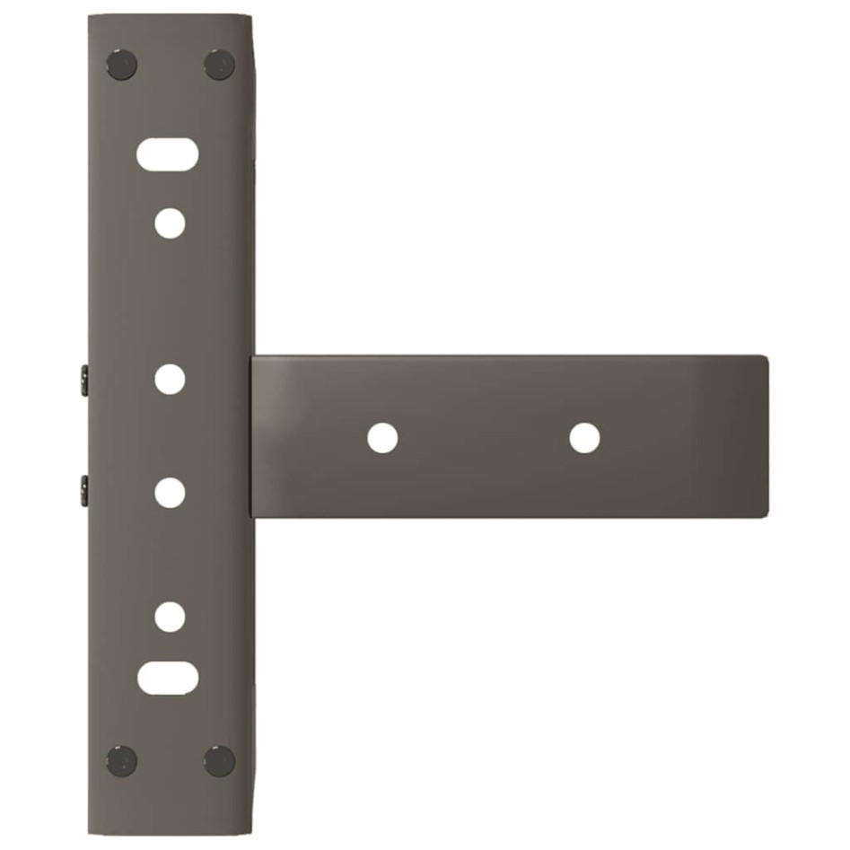 Patas de mesa centro forma T 2uds acero natural