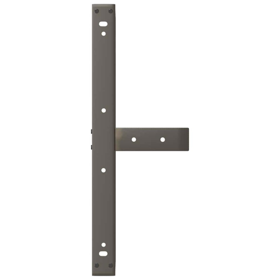 Patas de mesa centro forma T 2uds acero natural