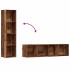 Estantería de madera ingeniería madera envejecida 36x30x143