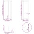 Patas mesa consola forma T 2 uds acero natural 25x28x(72-73)