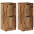 Aparadores 2 uds madera ingeniería madera envejecida