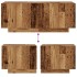 Mesita de noche madera contrachapada madera vieja 100x35x40