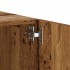 Mesita de noche madera contrachapada madera vieja 100x35x40