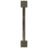 Patas para mesa comedor forma X 2uds acero natural