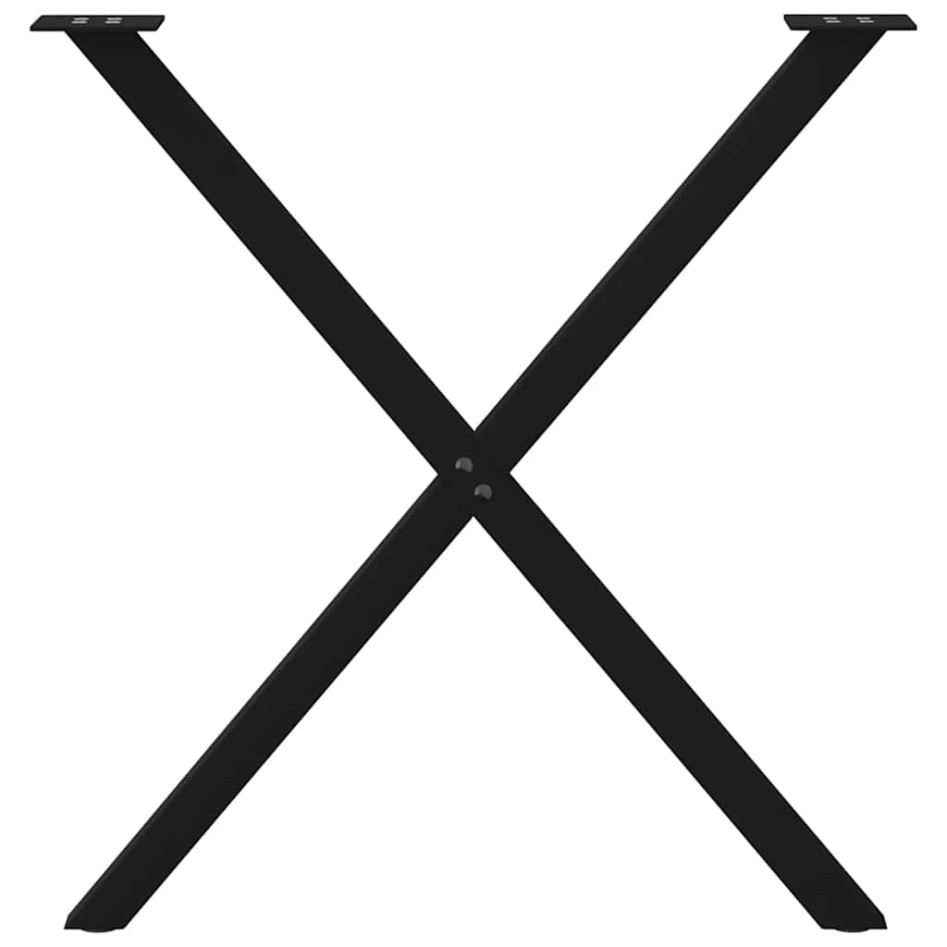 Patas para mesa de comedor en forma de X 2 uds acero