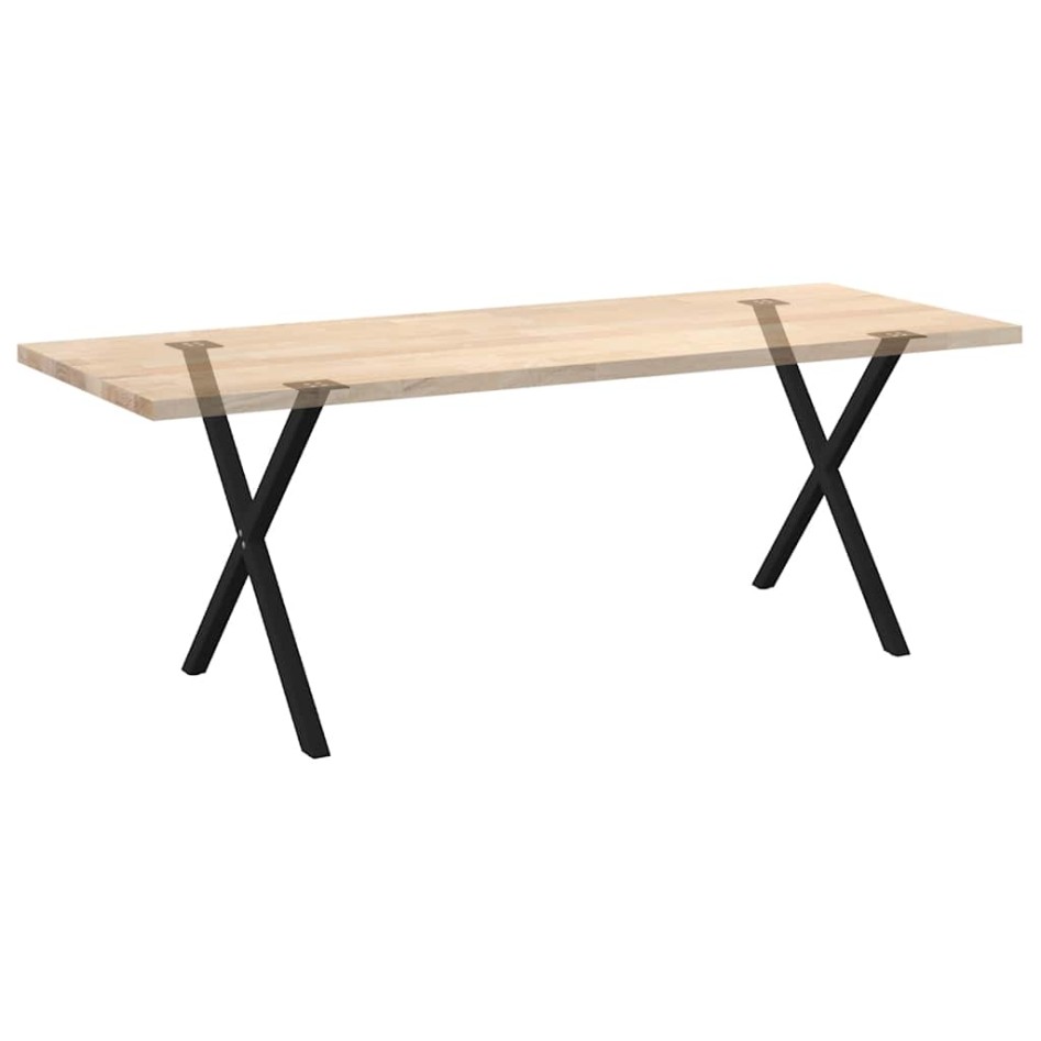 Patas para mesa de comedor en forma de X 2 uds acero