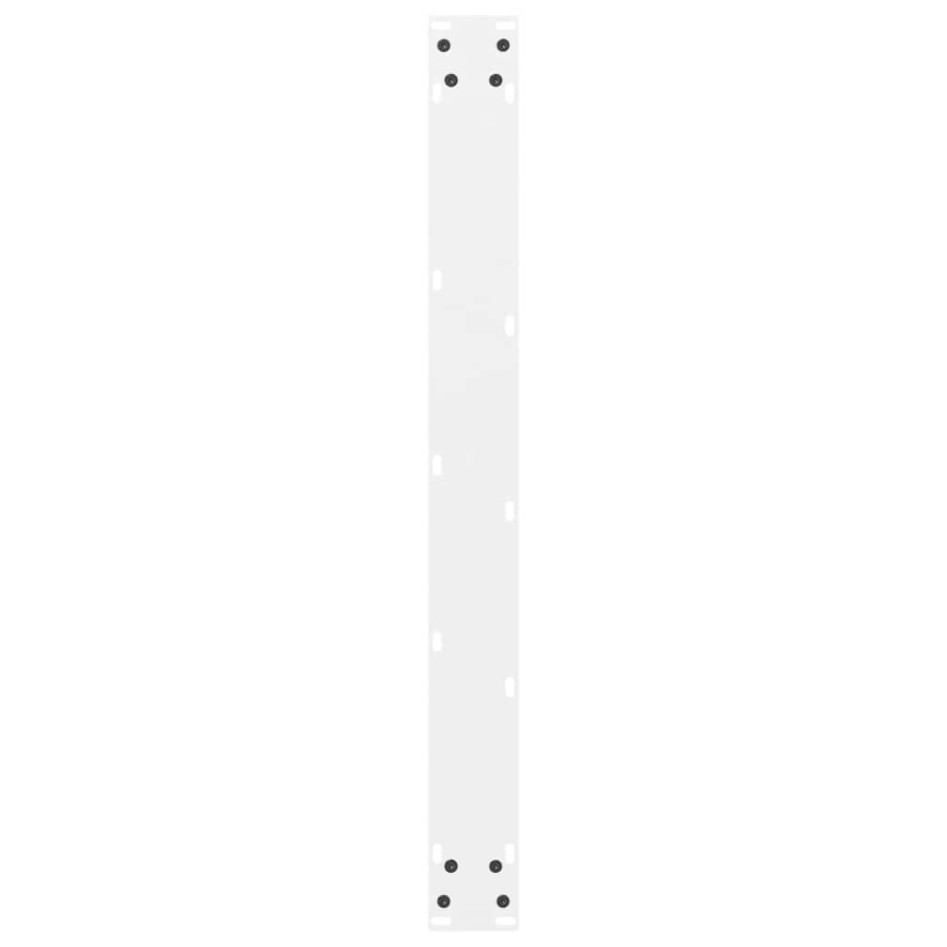 Patas de mesa de centro acero blanco 2 uds 80x(72-73)