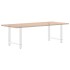 Patas de mesa de centro acero blanco 2 uds 80x(72-73)