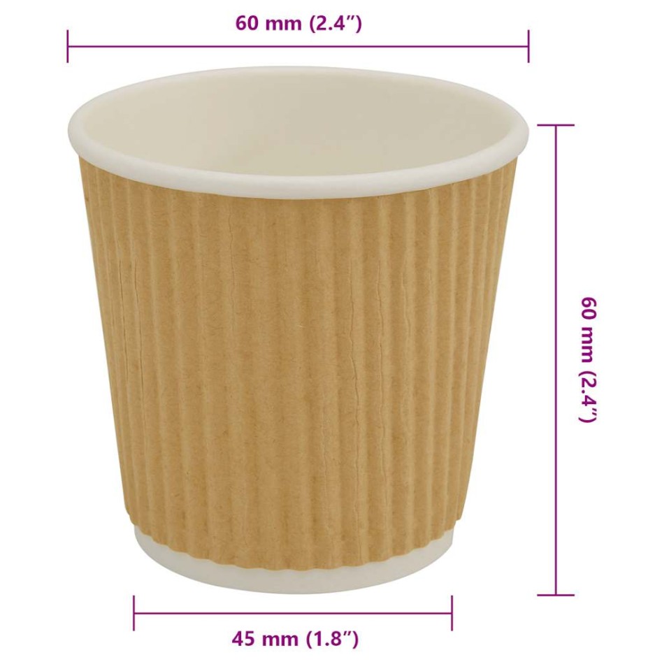 Tazas de café de papel 1000 uds 4oz 100ml