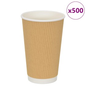 Tazas de café de papel 500 uds 16oz 400ml