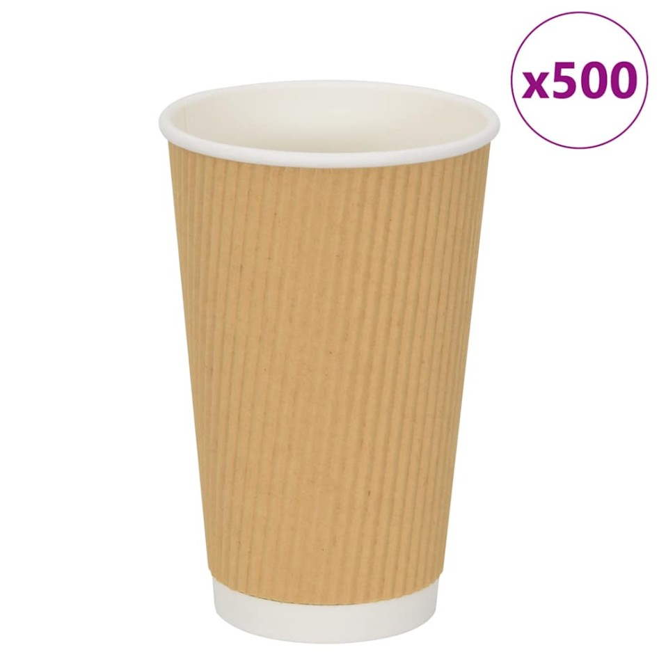 Tazas de café de papel 500 uds 16oz 400ml