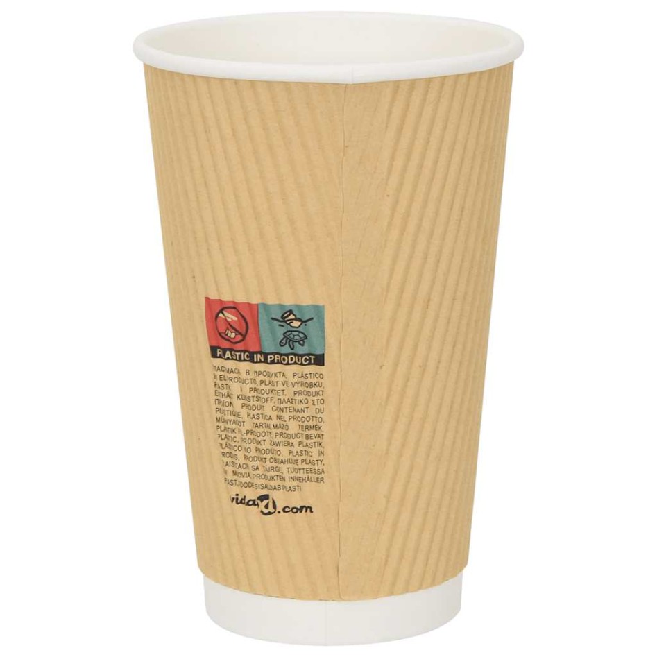 Tazas de café de papel 500 uds 16oz 400ml