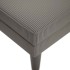 Chaise longue con cojín de tela de pana gris
