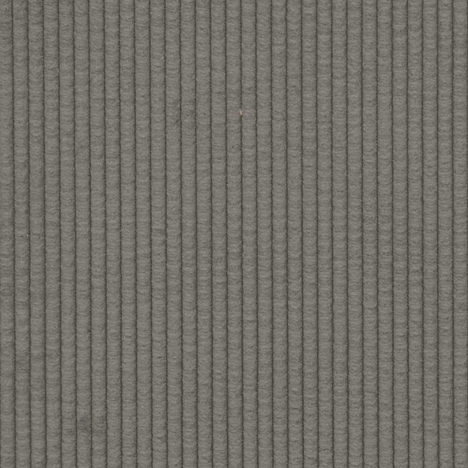 Chaise longue con cojín de tela de pana gris