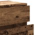 Mueble de TV madera ingeniería madera envejecida 80x34x35,5