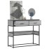 Mesa consola madera de ingeniería gris Sonoma 90x35x80
