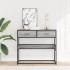Mesa consola madera de ingeniería gris Sonoma 90x35x80