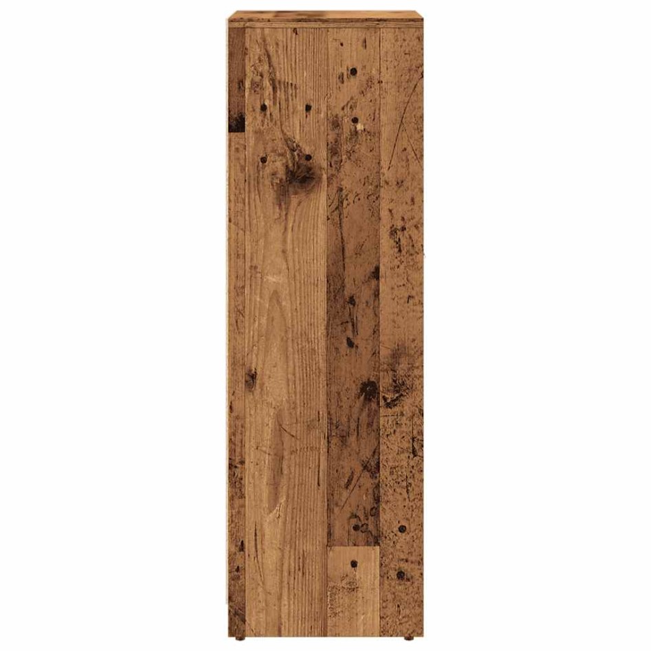 Armario de baño madera contrachapada envejecida 30x30x95