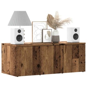 Mueble para TV madera contrachapada envejecida 80x34x30