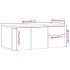 Mueble para TV madera contrachapada envejecida 80x34x30