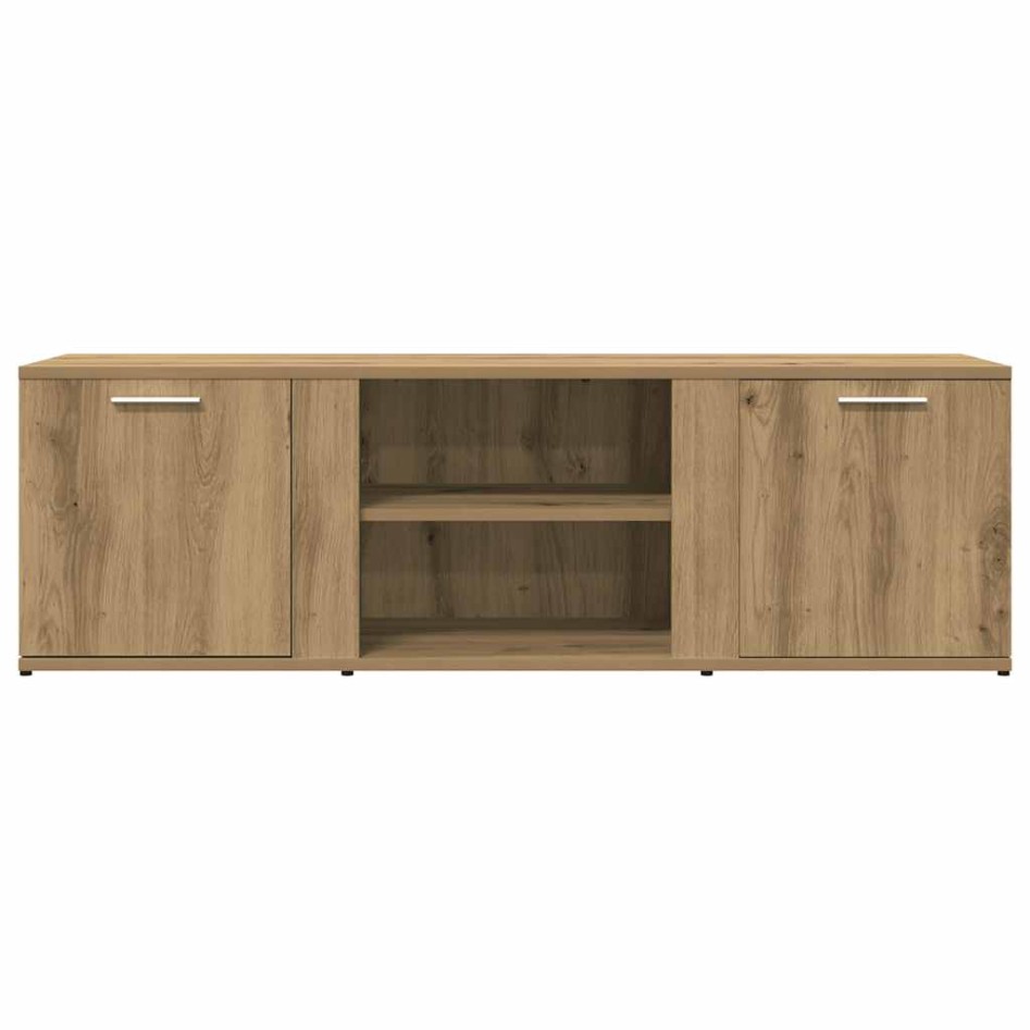 Mueble de TV madera de ingeniería roble artesanal 120x34x37