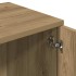 Mueble de TV madera de ingeniería roble artesanal 120x34x37