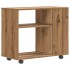 Mesa auxiliar de madera de ingeniería roble artisan 70x35x55