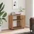 Mesa auxiliar de madera de ingeniería roble artisan 70x35x55