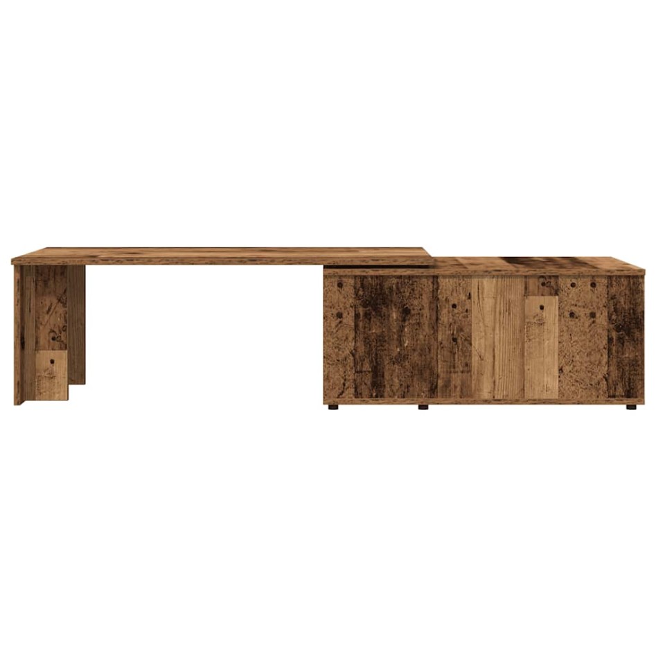 Mesa de centro madera contrachapada envejecida 150x50x35