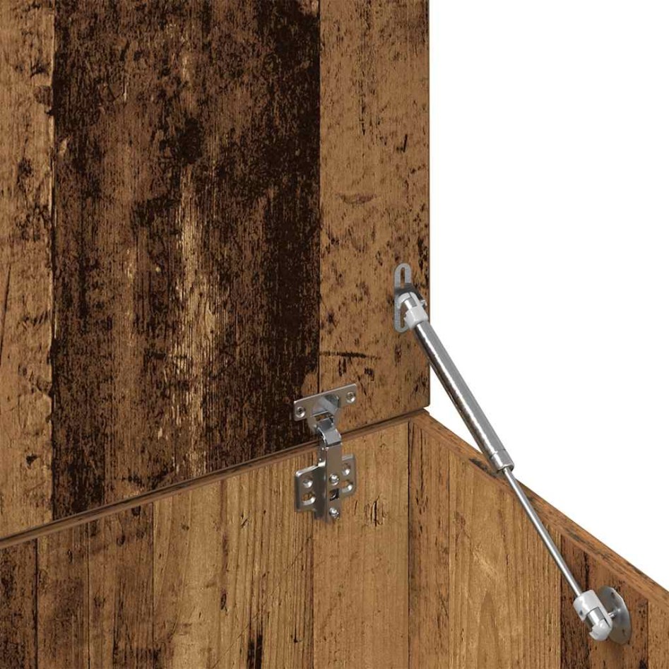 Mesa de centro madera contrachapada envejecida 150x50x35