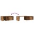 Mesa de centro madera contrachapada envejecida 150x50x35