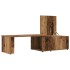 Mesa de centro madera contrachapada envejecida 150x50x35