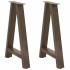 Patas de mesa de centro forma A 2uds acero 50x(72-73)