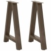 Patas de mesa de centro forma A 2uds acero 50x(72-73) cm