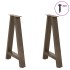 Patas de mesa de centro forma A 2uds acero 50x(72-73)