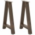 Patas de mesa de centro forma A 2uds acero 60x(72-73)