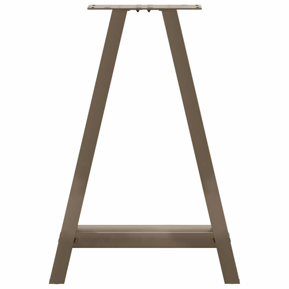 Patas de mesa de centro forma A 2uds acero 60x(72-73)