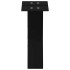 Patas de mesa de centro forma X 2uds acero negro 30x(30-31)