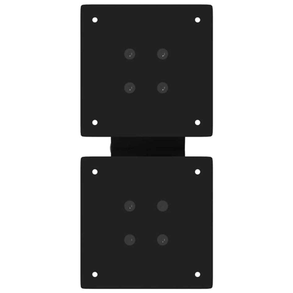 Patas de mesa de centro forma X 2uds acero negro 30x(30-31)