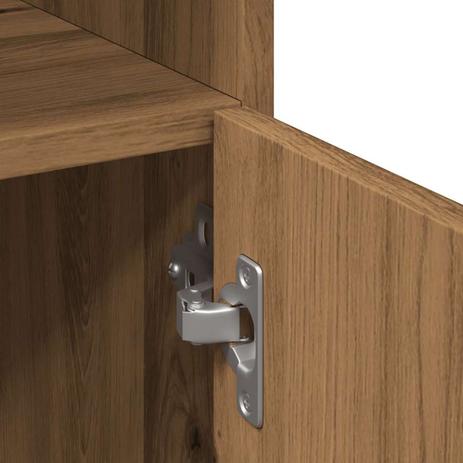 Mueble de baño madera de ingeniería roble artisan 30x30x179