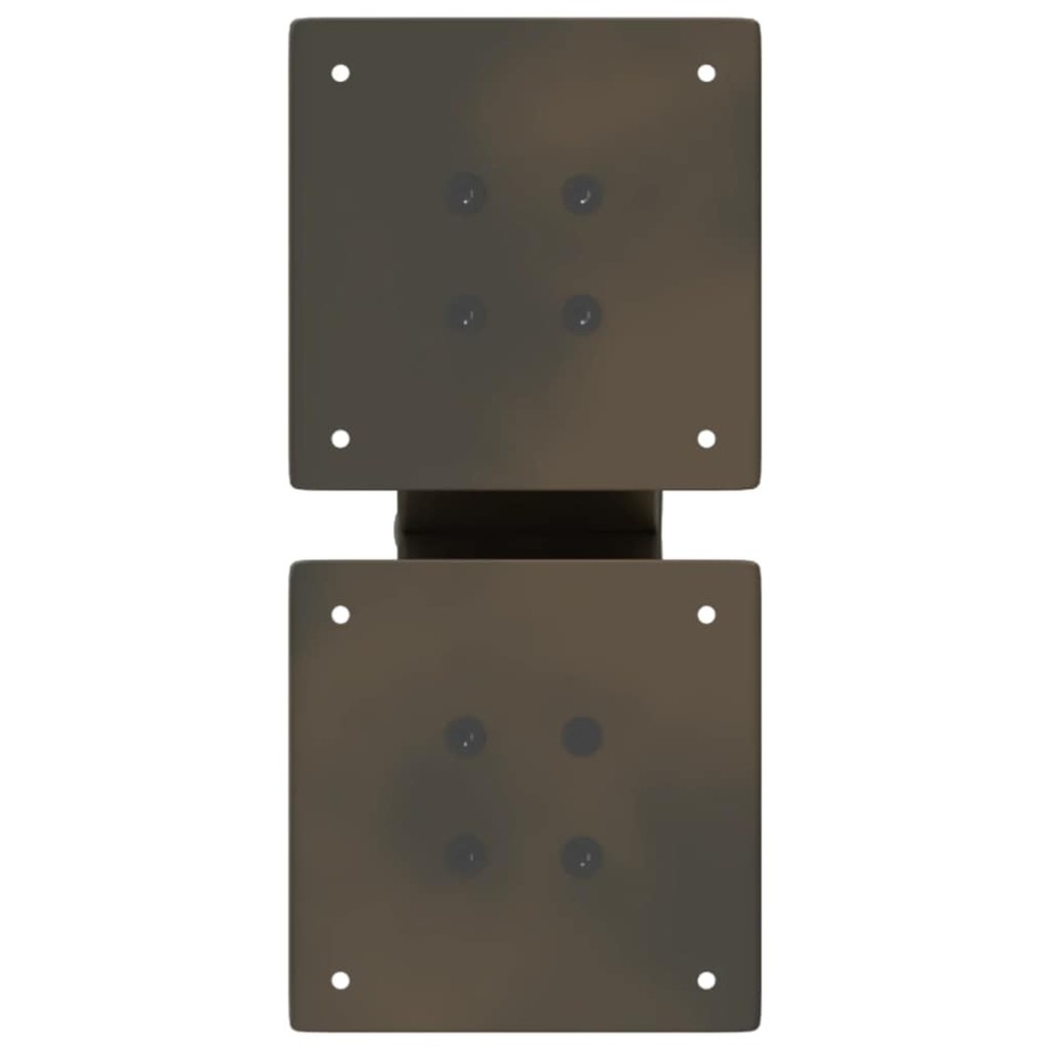 Patas de mesa centro forma X 2uds acero natural 40x(30-31)