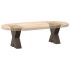 Patas de mesa centro forma X 2uds acero natural 40x(30-31)