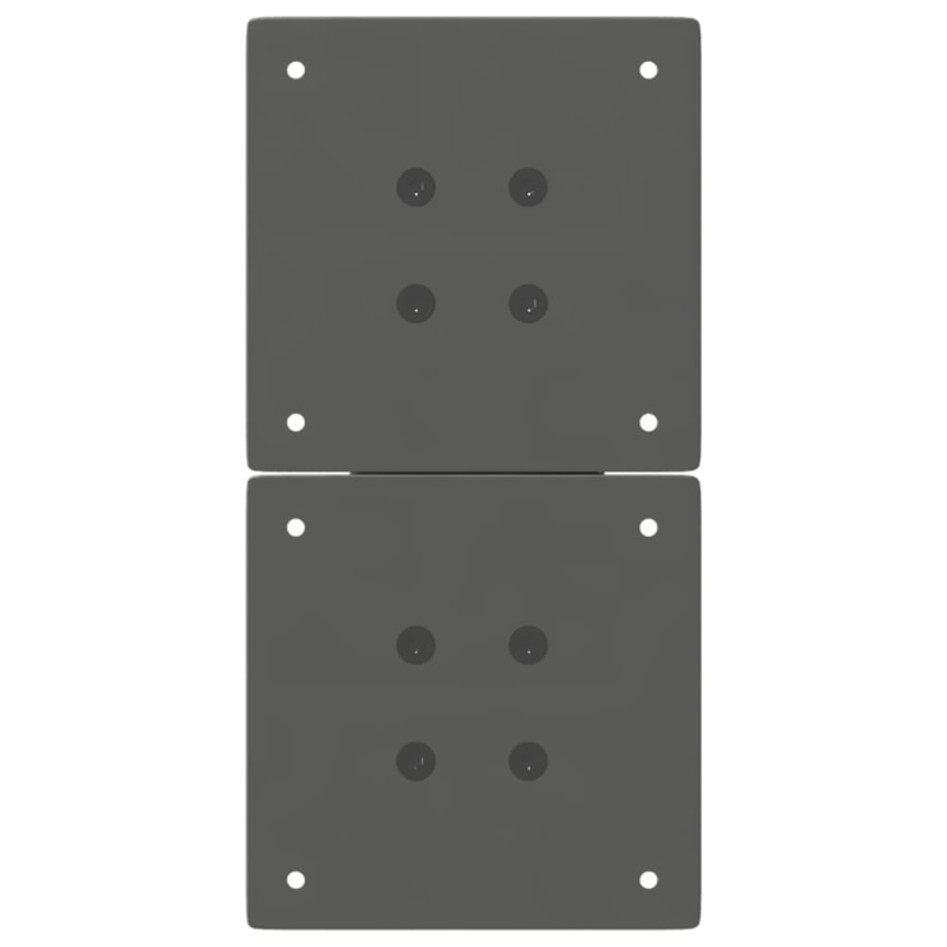 Patas para mesa de centro en forma de X 2 uds antracita