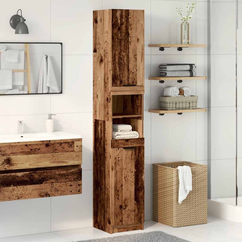 Armario de baño de madera contrachapada